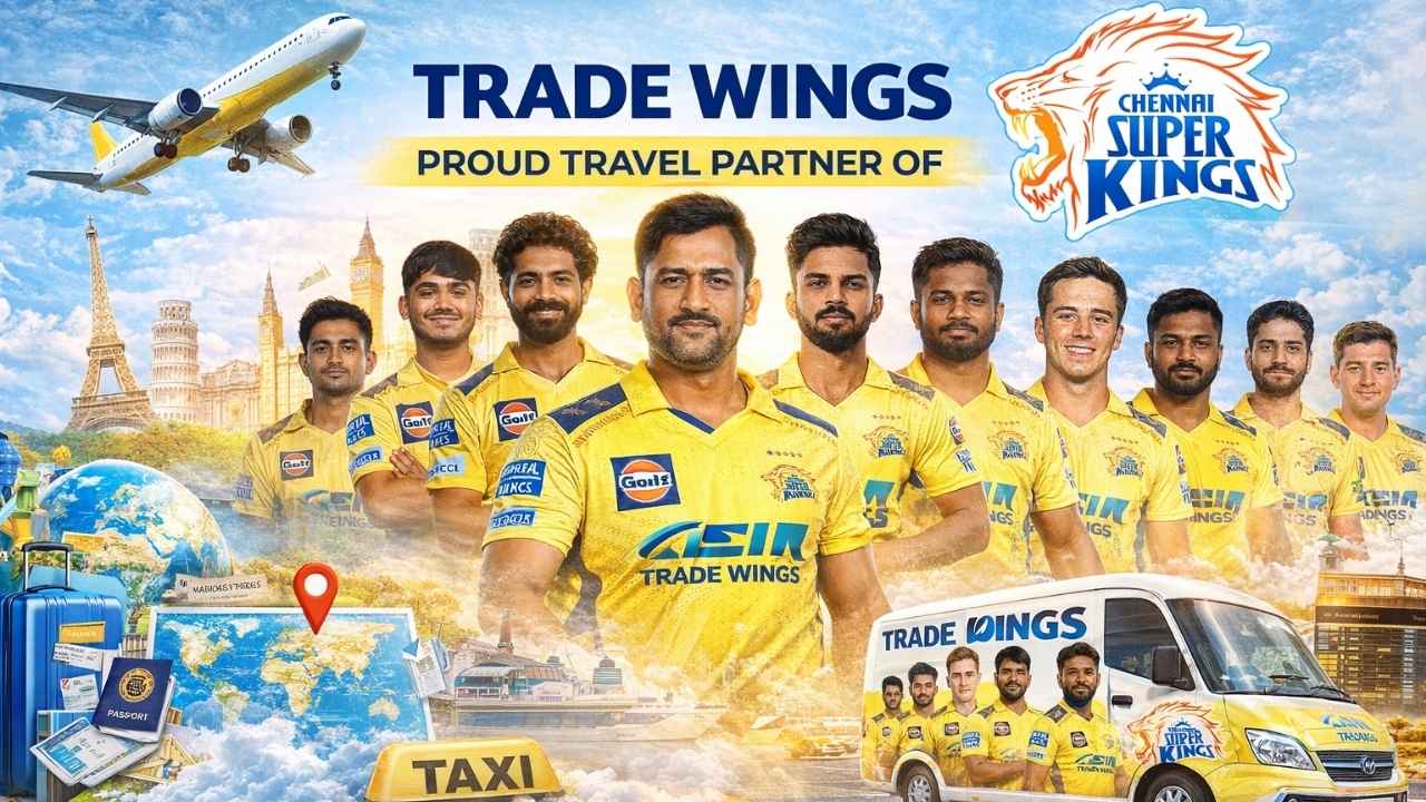 Trade Wings travel services with Chennai Super Kings team partnership