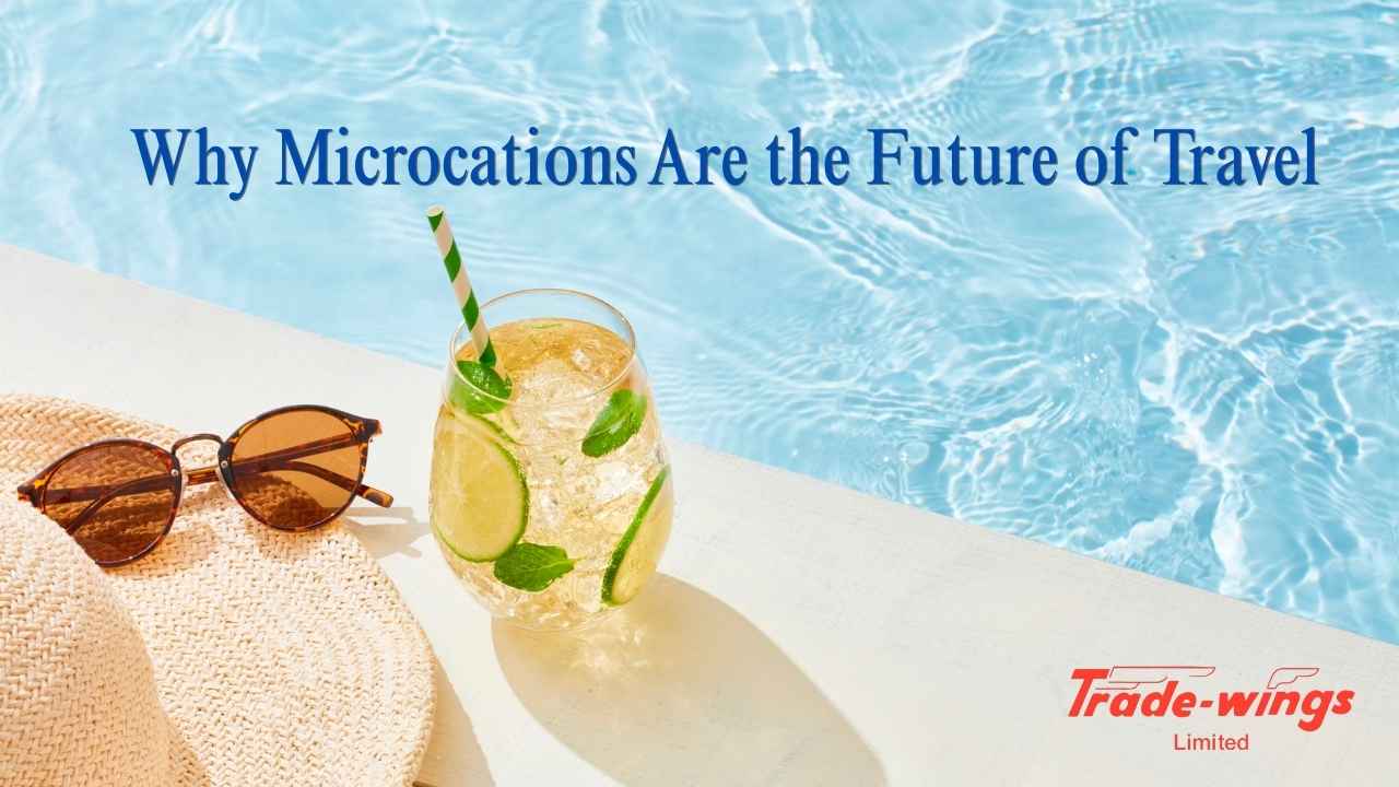 Young Indian travellers enjoying a scenic weekend getaway showcasing the growing trend of microcations for young Indian travellers with Trade Wings Limited