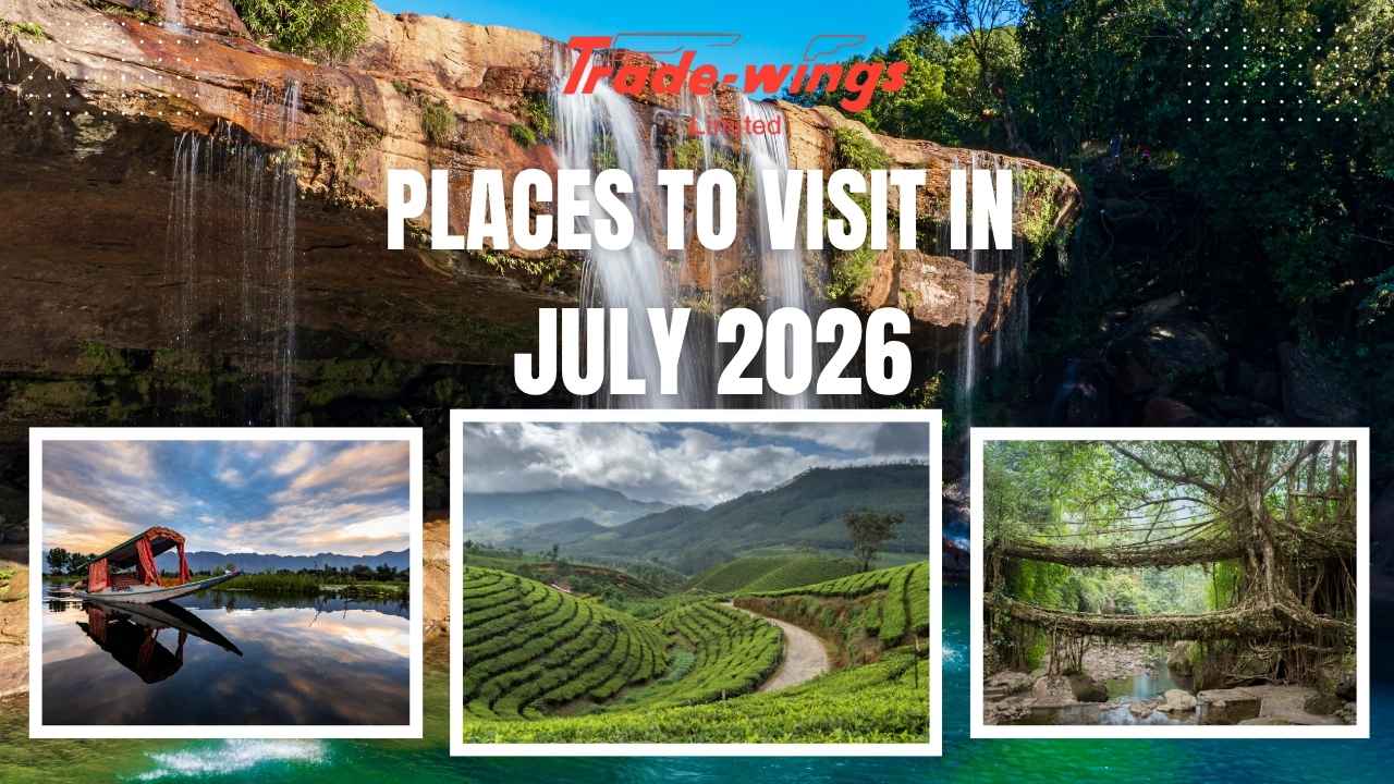 Tourists enjoying scenic hill stations and monsoon landscapes at the best places to visit in July in India