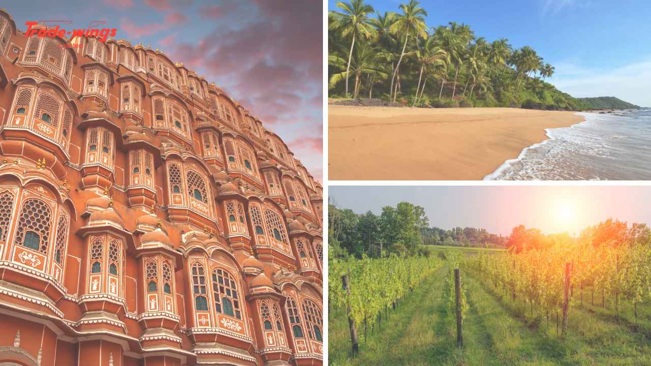 Best Weekend Getaways from Mumbai Scenic weekend getaway destinations near Mumbai featuring Sahyadri hills, coastal beaches and historic Indian cities